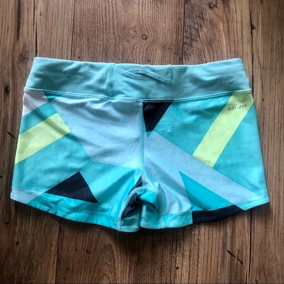 Nike Printed Dri Fit Running Shorts - Turquoise - Picture 2 of 4